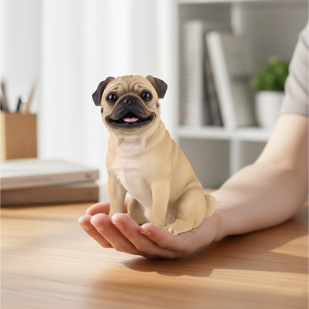 Custom 3D Pug Figurine — Limited Edition | Group Order Discounts