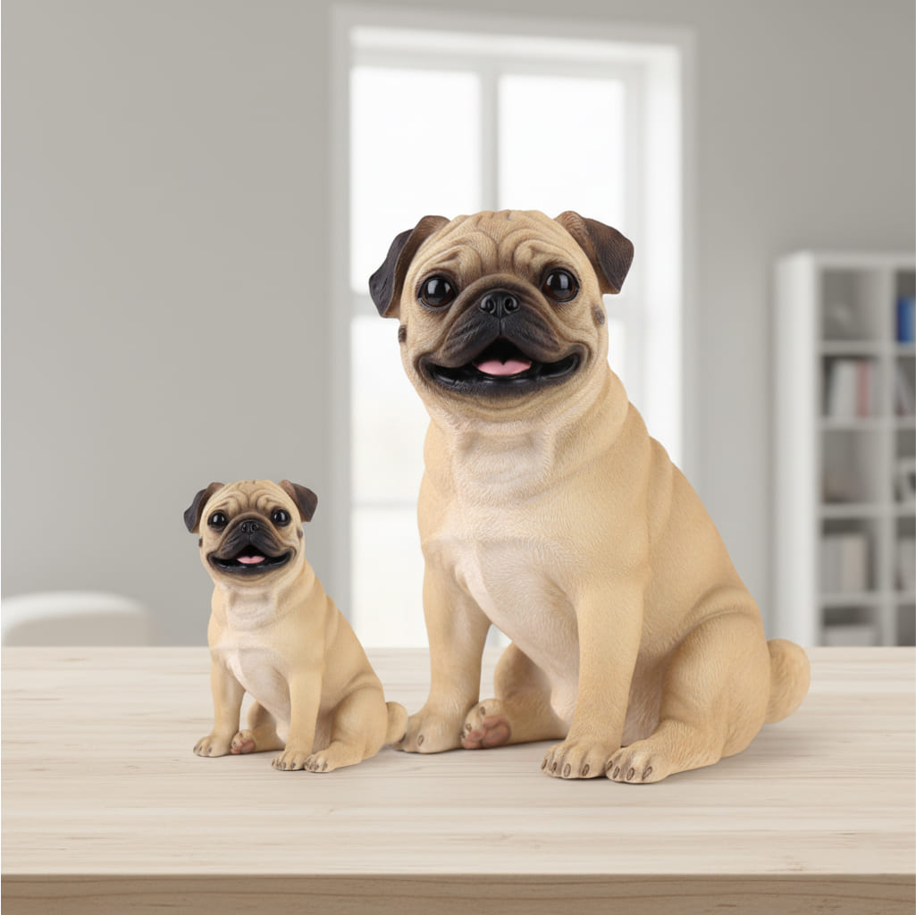 Custom 3D Pug Figurine — Limited Edition | Group Order Discounts