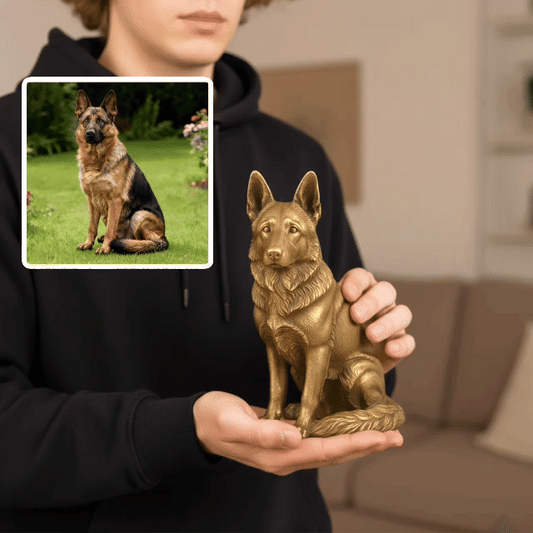 Custom Brass Luxury Dog Figurine