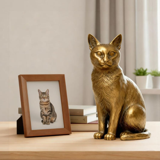 Custom Brass Luxury Cat Figurine