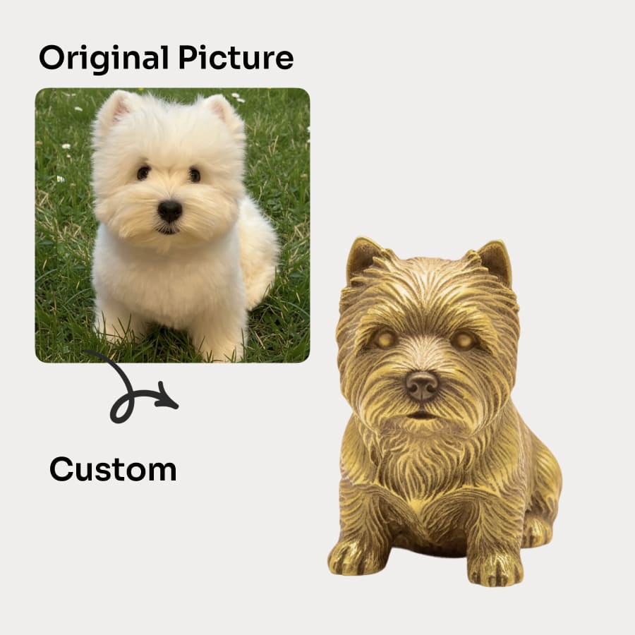 Custom Brass Luxury Cat Figurine