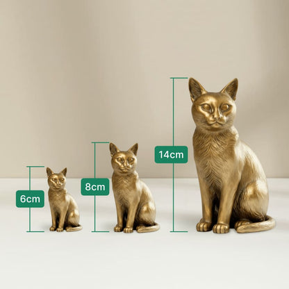 Custom Brass Luxury Cat Figurine