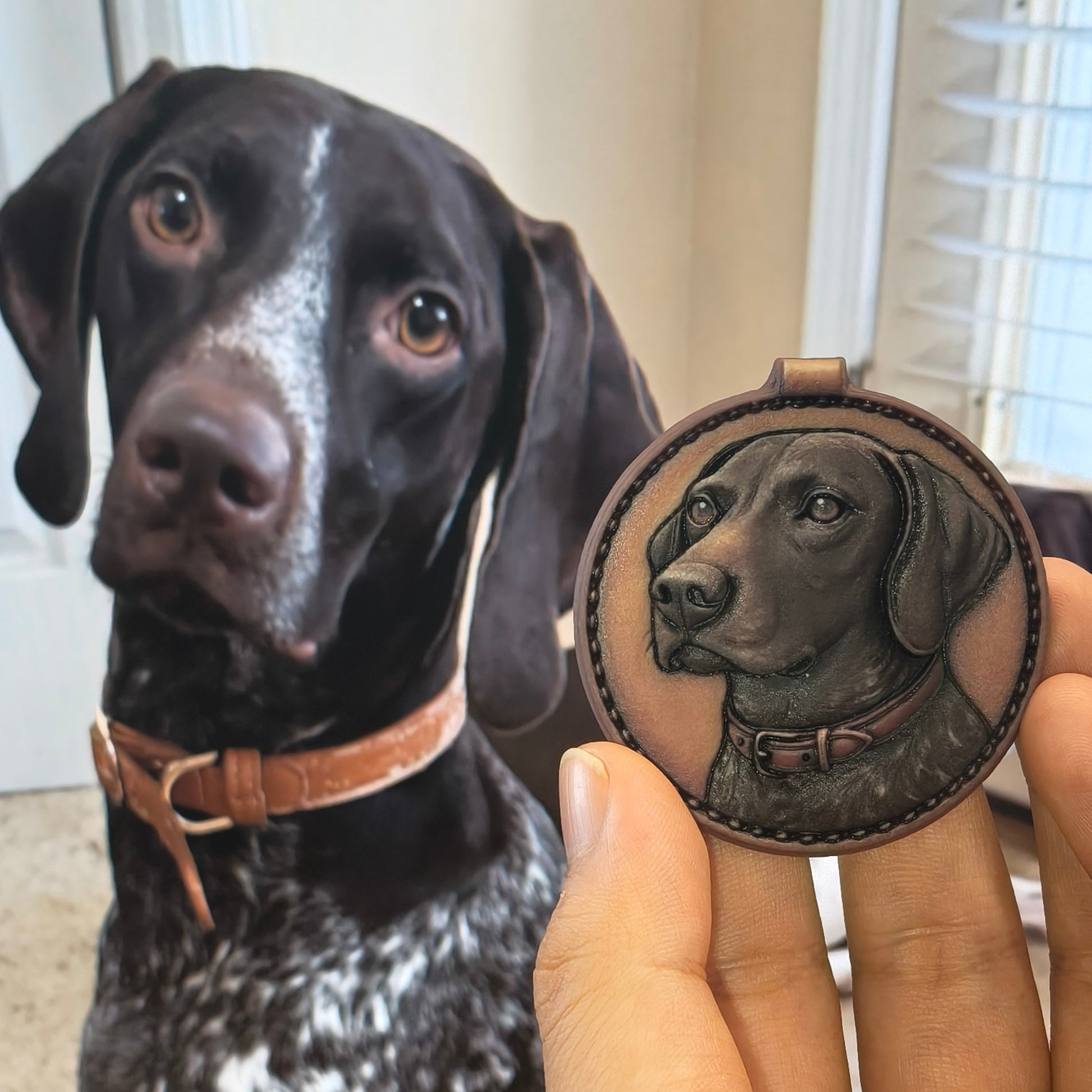 Custom 3D Pet Portrait Pendant