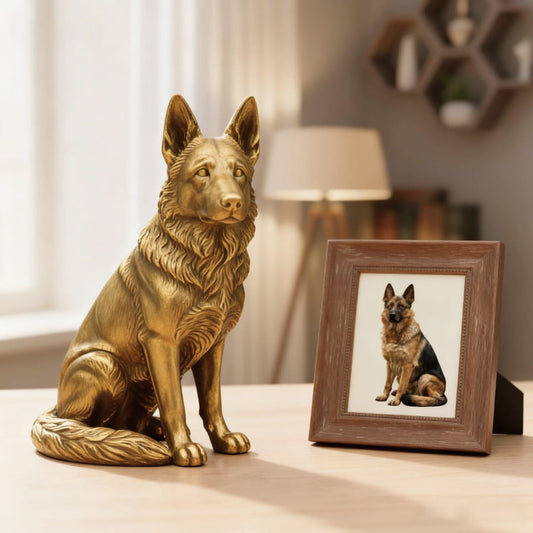 Custom Brass Luxury Dog Figurine