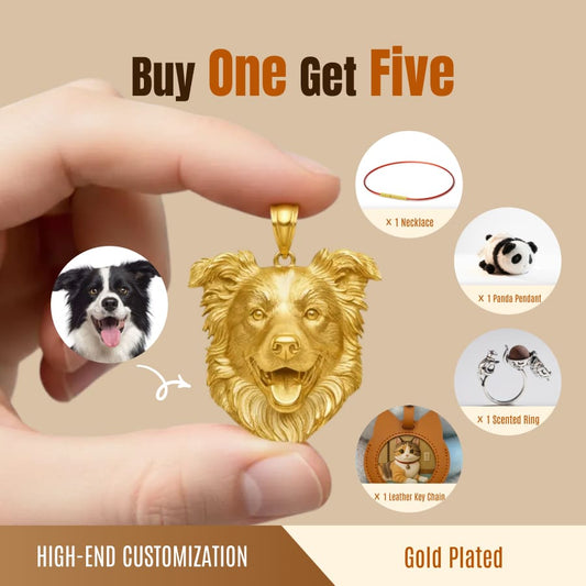 Custom Pet Portrait Necklace | Buy 1 Get 5