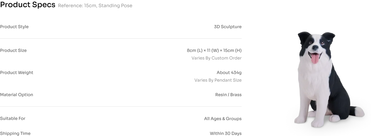 Custom Pet Figurine 对比图