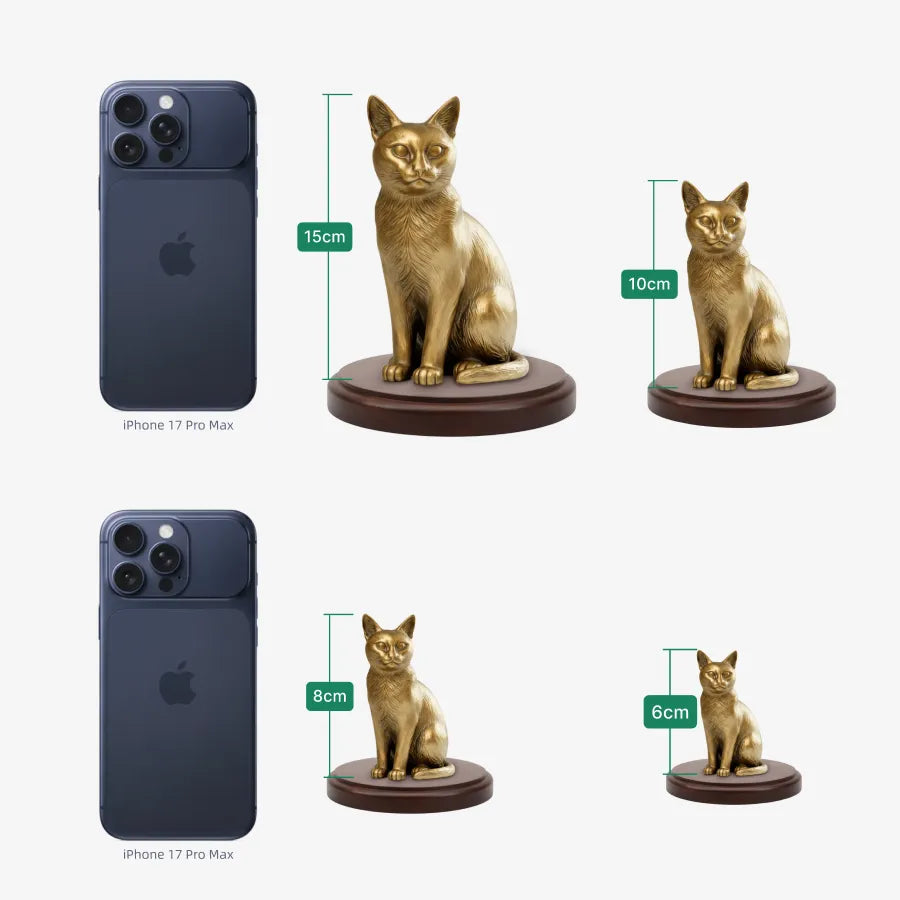 Individuell gestaltete Katzenfigur 