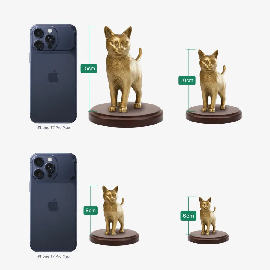 Individuell gestaltete Katzenfigur 